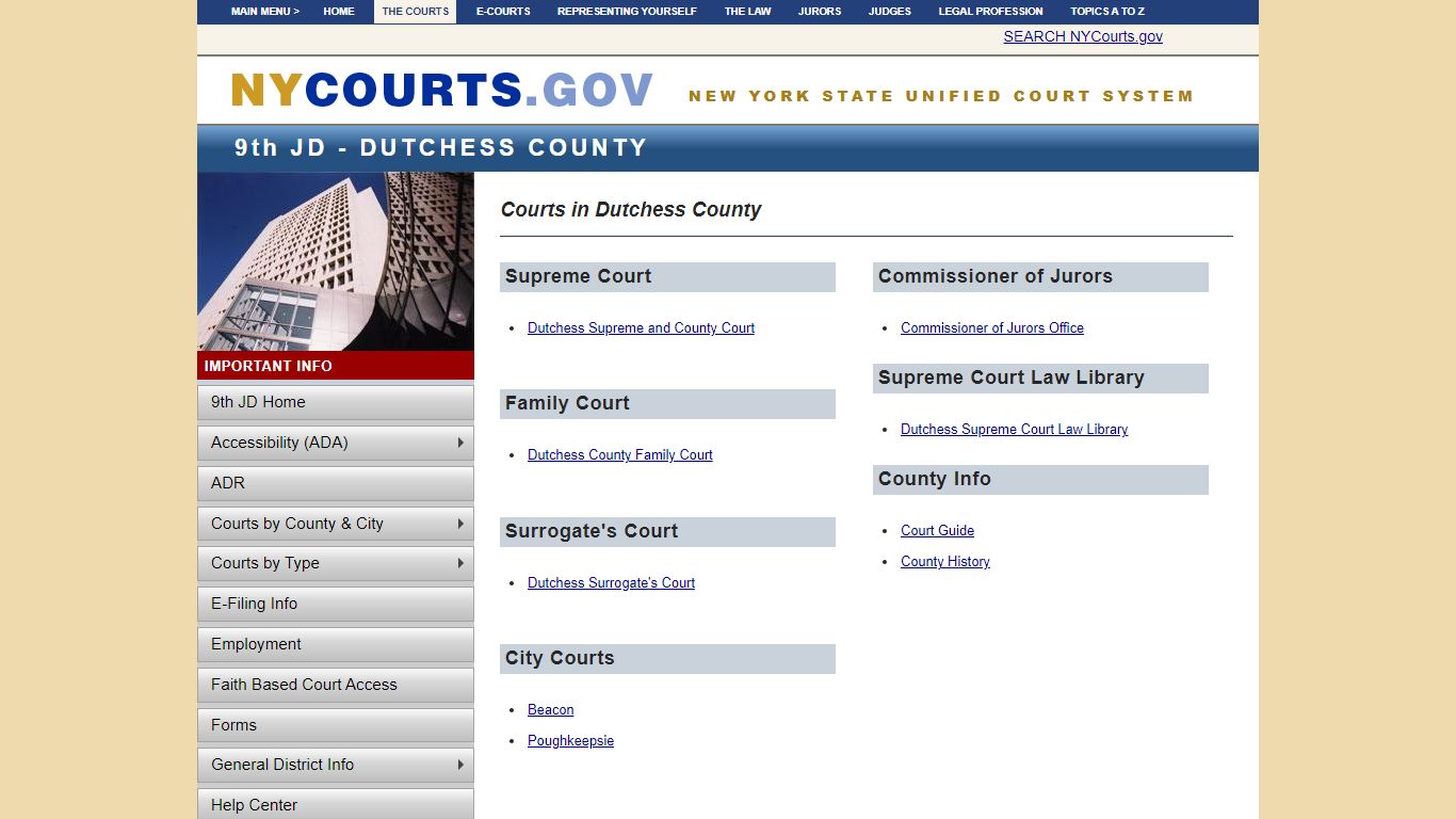 Home - Dutchess County - 9th JD | NYCOURTS.GOV