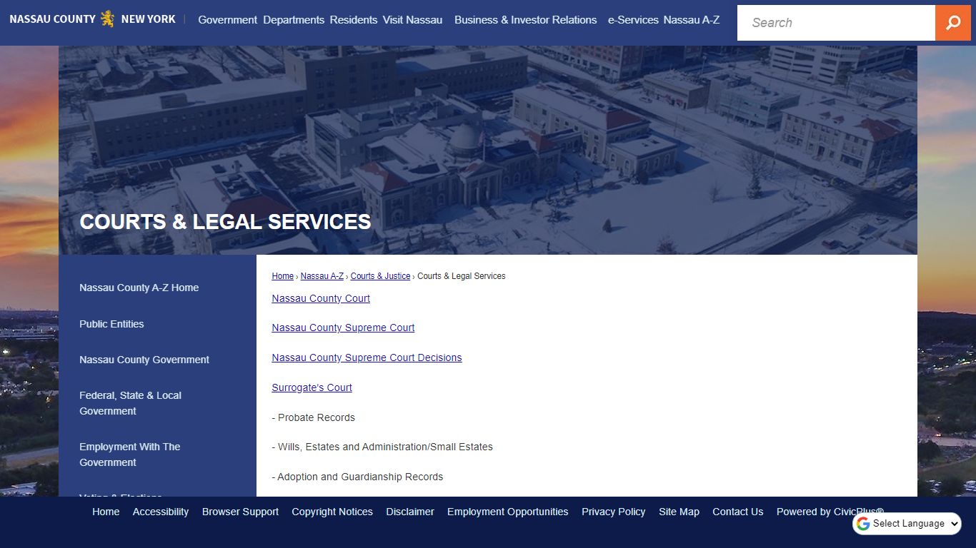 Courts & Legal Services | Nassau County, NY - Official Website